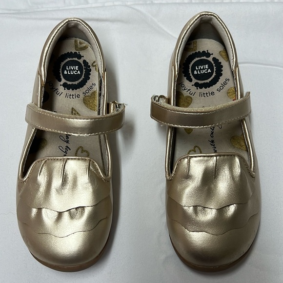 Livie & Luca Shoes Livid Luca Gold Mary Jane Poshmark